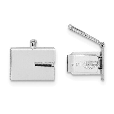 Box Clasp 14k White Gold WG1832, MPN: WG1832,