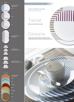 Deshoulieres Transat Blue Dinner Plate 036533, MPN: 36533, 3104363182094