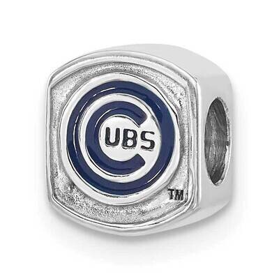 MLB Chicago Cubs Enamel Bead Sterling Silver CUBBEAD-SS, MPN: CUBBEAD-SS, 634401804471