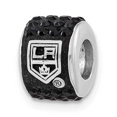 NHL Los Angeles Kings Black Crystal Bead Charm Sterling Silver KIN070CHM-SS, MPN: KIN070CHM-SS, 634…
