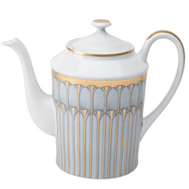 Deshoulieres Arcades Grey &amp; Matte Gold Round Coffee Pot 030462, MPN: 30462, 3104363011943