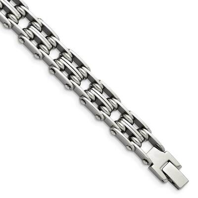 8.5 Inch Bracelet Stainless Steel Polished SRB193-8.5 by Chisel, MPN: SRB193-8.5, 883957745589