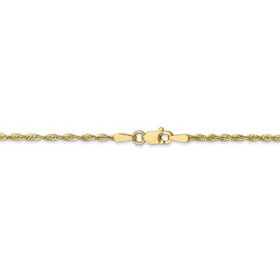 Leslie&#39;s 22 Inch 1.8mm Diamond Cut Lightweight Rope Chain 10k Gold HB-8050-22, MPN: 8050-22, 191101…