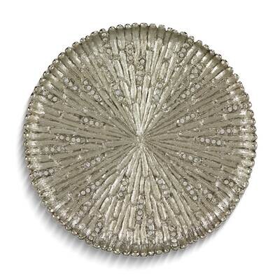 Silver-tone Crystal Wine Coaster GM26062S, MPN: GM26062S,