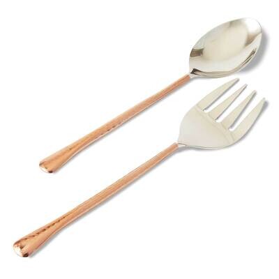 Hammered Copper-tone 11 inch Salad Server Set GM22373, MPN: GM22373, 15227725230