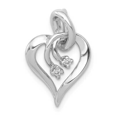 Aa Diamond Fancy Heart Pendant 14k White Gold PM4827-004-WA, MPN: PM4827-004-WA, 883957193410