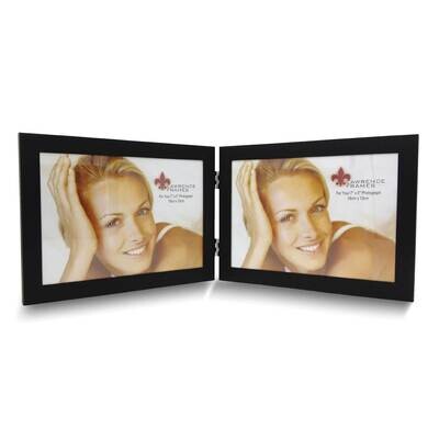 Black Aluminum 7x5 Double Photo Frame GM25485, MPN: GM25485, 751148065177