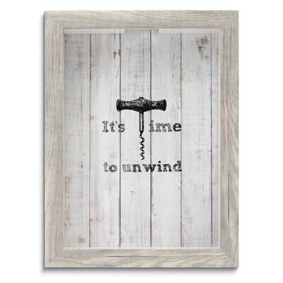 Time to Unwind Weathered Gray Cork Holder Shadow Box GM25476, MPN: GM25476, 751148079358