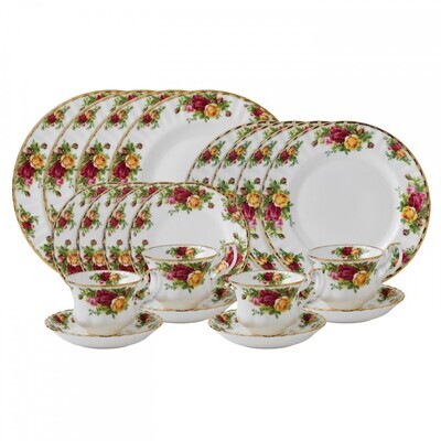 Royal Albert Old Country Roses 20-Piece Set, MPN: IOLCOR00840, 798901568858