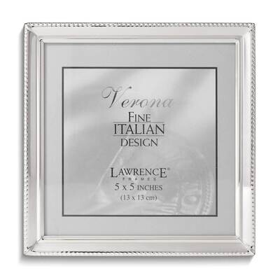 Silver-tone Beaded 5x5 Photo Frame GM25439, MPN: GM25439, 751148060752