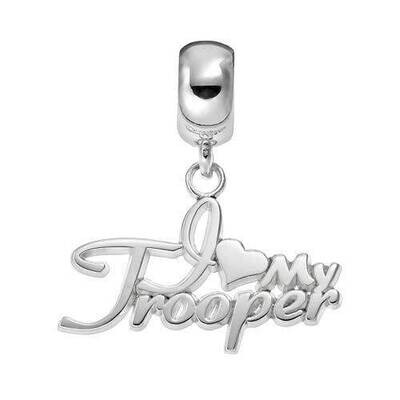 I LOVE MY TROOPER SCRIPT .6 x 1EUROPEAN STYLE BEAD BAIL Sterling Silver PBS003BDSS, MPN: PBS003BDSS…