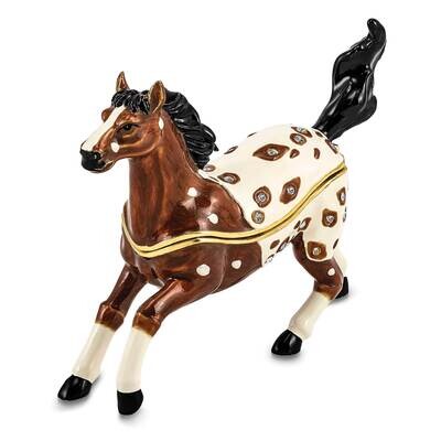 Aspen Appaloosa Horse Trinket Box Bejeweled BJ4045, MPN: BJ4045, 191101910227