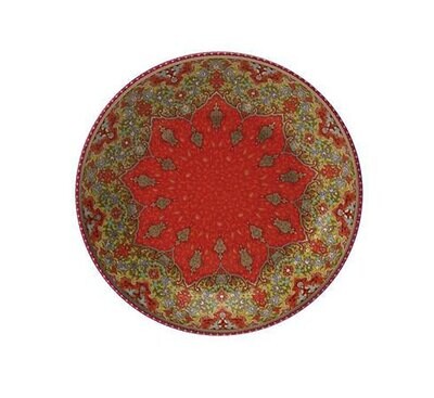 Deshoulieres Dhara Red Bread &amp; Butter Plate APP-RI7438, MPN: APP-RI7438, 3104361291750