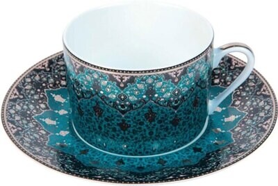 Deshoulieres Dhara Peacock Tea Saucer ST-RI3189, MPN: ST-RI3189, 3104361366199