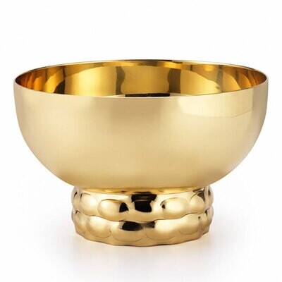 Mary Jurek Helios Brass Plated Bowl w Footrim 6&quot; D x 3.75&quot; H BHL001, MPN: BHL001, 817658014675