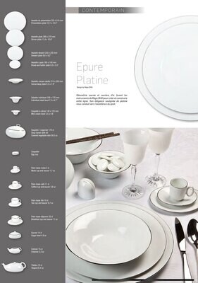 Deshoulieres Epure Platinum Filet Individual Salad Bowl SDIND-ER3176, MPN: SDIND-ER3176, 3104361349…