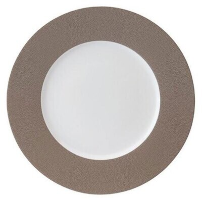 Deshoulieres Seychelles Taupe Dessert Plate Large Rim AD-HA7432, MPN: AD-HA7432, 3104361241793