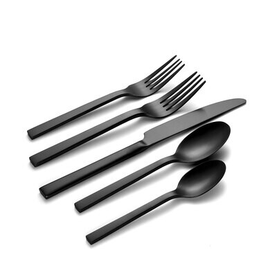 Oneida Chefs Table Pvd Matte Midnight 20 Piece B1022020AL20, MPN: B1022020AL20, 78737140030