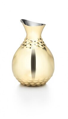 Mary Jurek Helios Stainless Steel Brass Plated Beaker 9.5&quot; H BHL012, MPN: BHL012, 817658014873