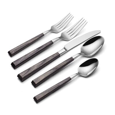 Oneida Coronado 5 Piece Place Setting Charcoal W1086005A21, MPN: W1086005A21, 78737143475