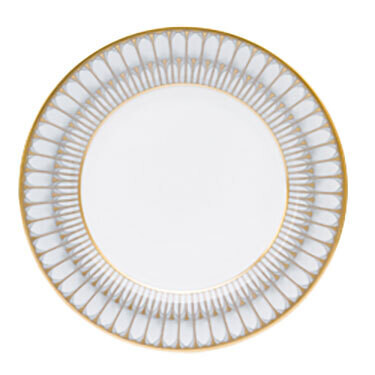 Deshoulieres Arcades Grey &amp; Matte Gold Dessert Plate 030458, MPN: 30458, 3104363011882