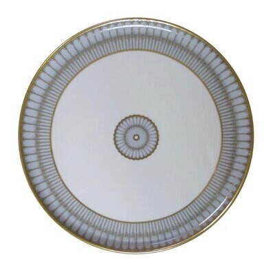 Deshoulieres Arcades Grey &amp; Matte Gold Round Cake Platter 033908, MPN: 33908, 3104363068404