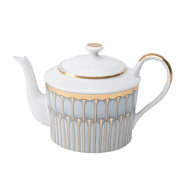 Deshoulieres Arcades Grey &amp; Matte Gold Round Tea Pot 030463, MPN: 30463, 3104363011950