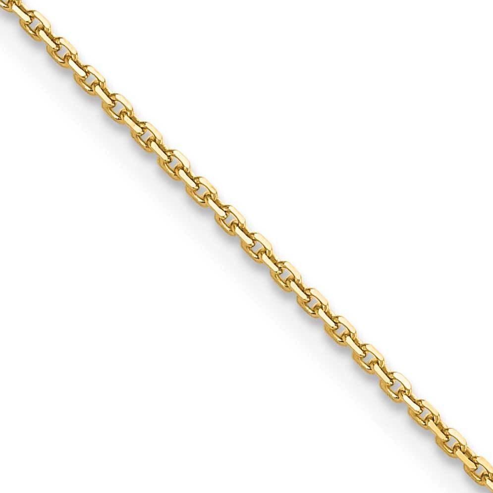 1.4mm Diamond-Cut Cable Chain 14 Inch 10k Gold 10PE203-14