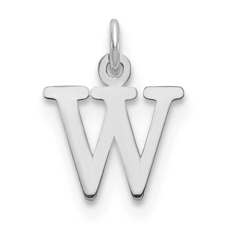 Cutout Letter W Initial Charm 10k White Gold 10XNA1160W/W, MPN: 10XNA1160W/W,