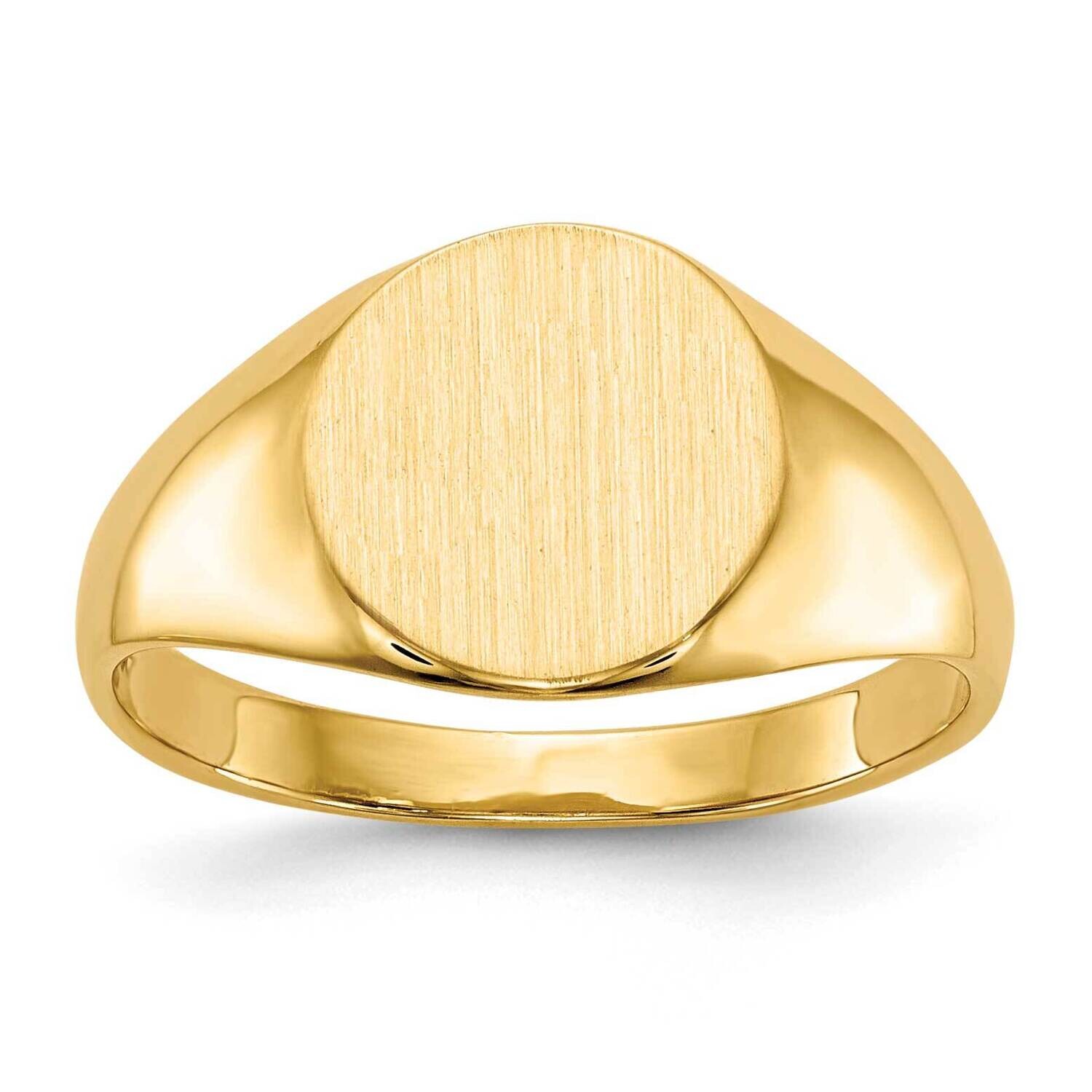 8.5X9.5mm Closed Back Signet Ring 10k Gold 10RS275, MPN: 10RS275,