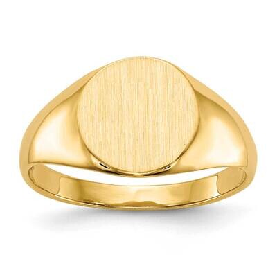 8.5X9.5mm Closed Back Signet Ring 10k Gold 10RS275, MPN: 10RS275,