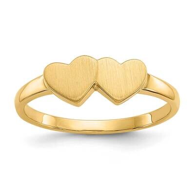 5.0X5.5mm Open Back Signet Ring 10k Gold 10R253, MPN: 10R253,