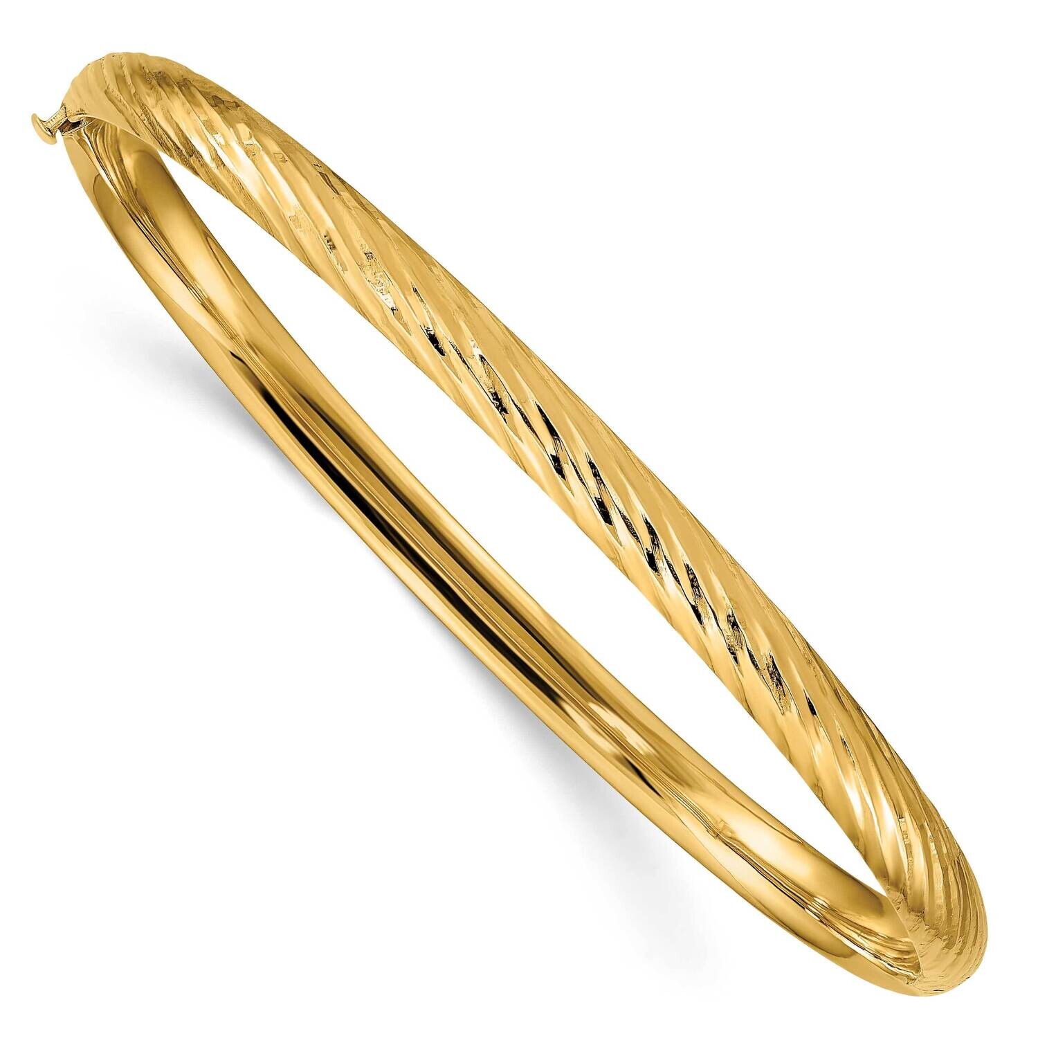 3/16 Textured Hinged Bangle 10k Gold 10DB652, MPN: 10DB652,