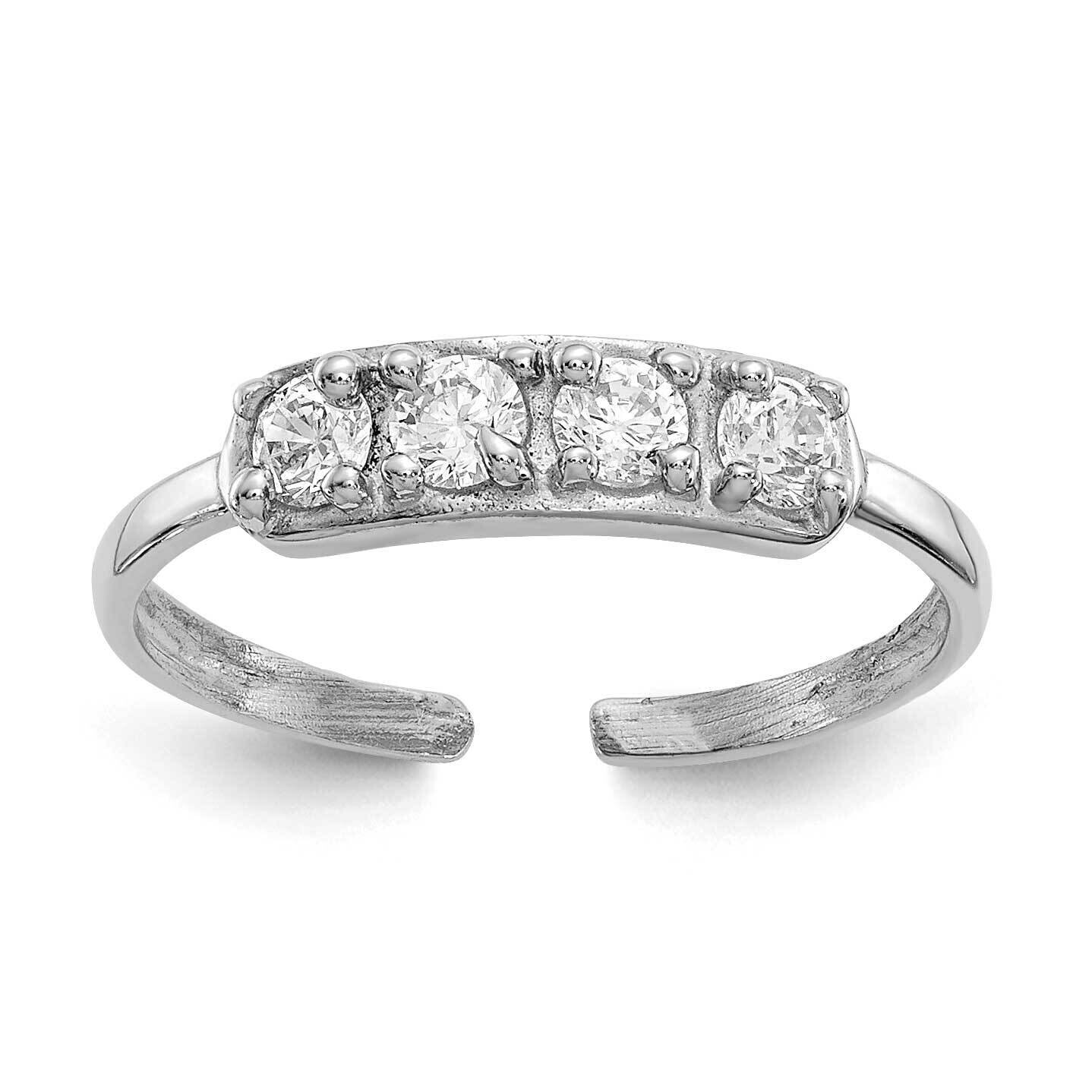 CZ Toe Ring 10k White Gold 10K1532, MPN: 10K1532,