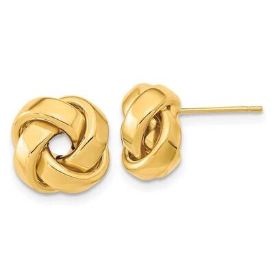 Love Knot Post Earrings 10k Polished Gold 10TL1075, MPN: 10TL1075, 196904149140