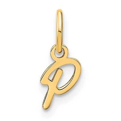 Upper Case Letter P Initial Charm 10k Gold 10XNA1305Y/P, MPN: 10XNA1305Y/P,