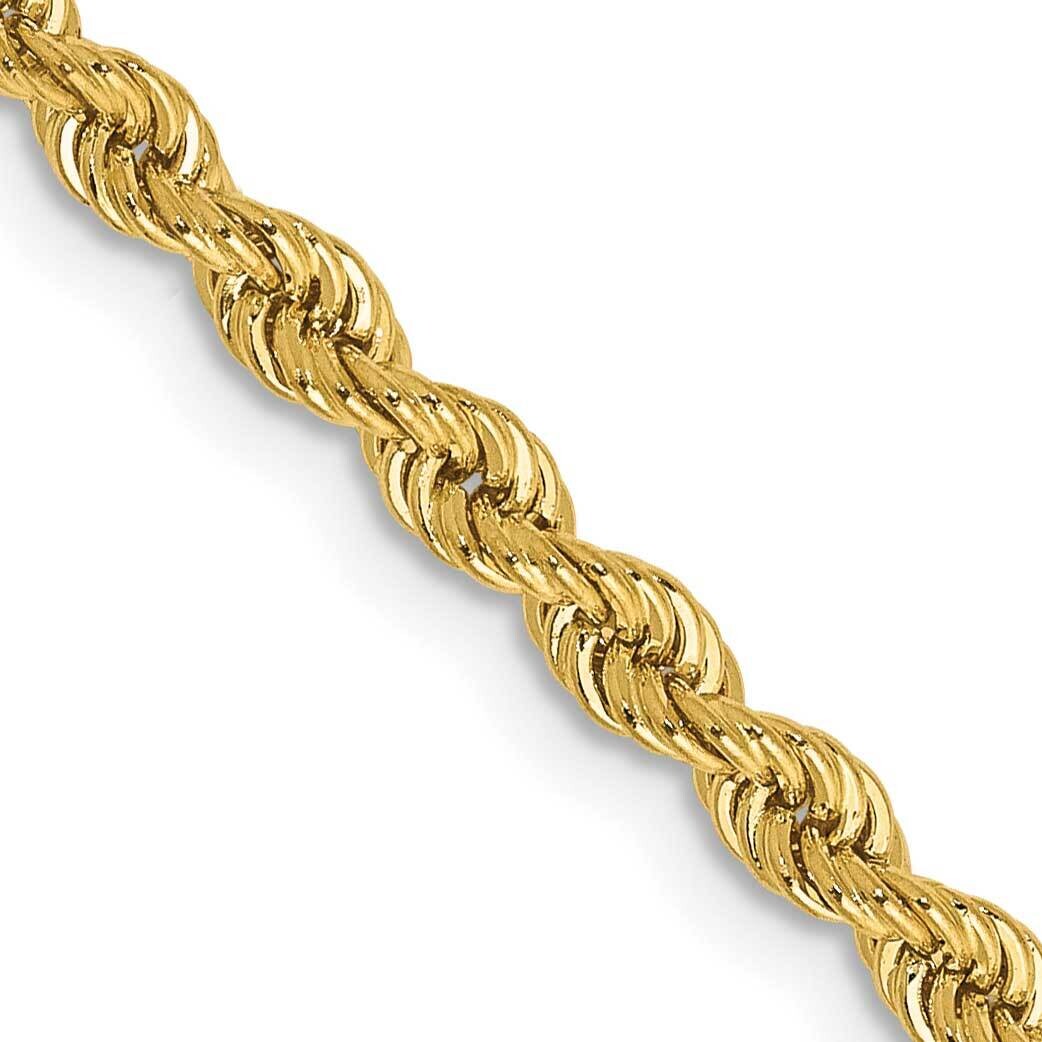 2.75mm Regular Rope Chain 24 Inch 10k Gold 10K021S-24