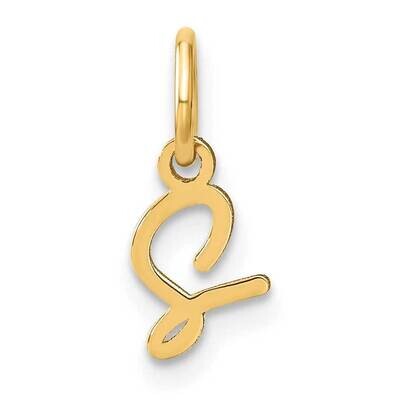 Upper Case Letter S Initial Charm 10k Gold 10XNA1305Y/S, MPN: 10XNA1305Y/S,