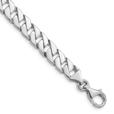 7.4mm HPolished Fancy Link Bracelet 8 Inch 10k White Gold 10WLK149-8 by Men&#39;s Jewelry and Accessori…