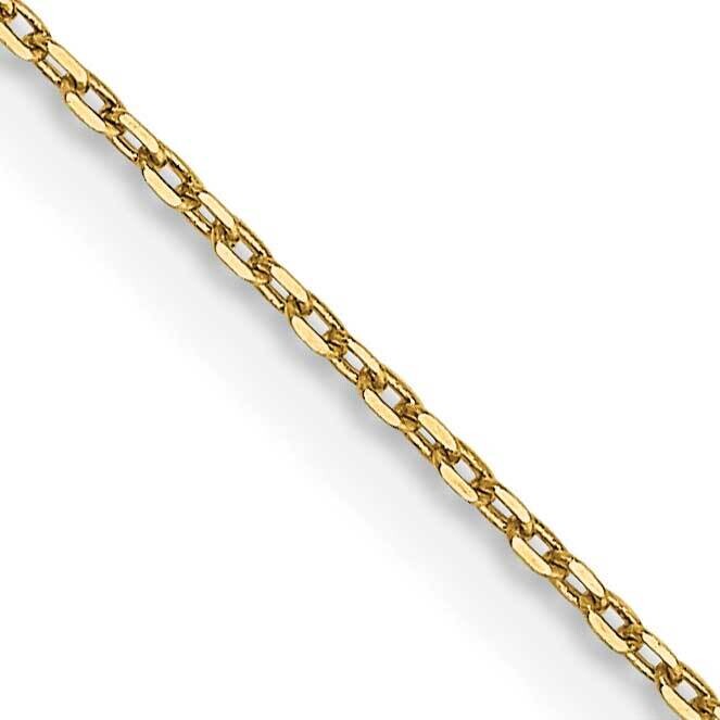 .8mm Diamond-Cut Cable Lobster Clasp Chain 14 Inch 10k Gold 10PE41L-14