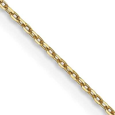 .8mm Diamond-Cut Cable Lobster Clasp Chain 14 Inch 10k Gold 10PE41L-14, MPN: 10PE41L-14,