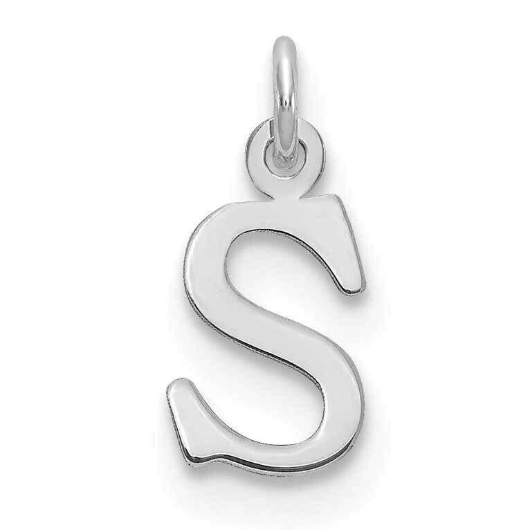 Cutout Letter S Initial Charm 10k White Gold 10XNA1160W/S, MPN: 10XNA1160W/S,