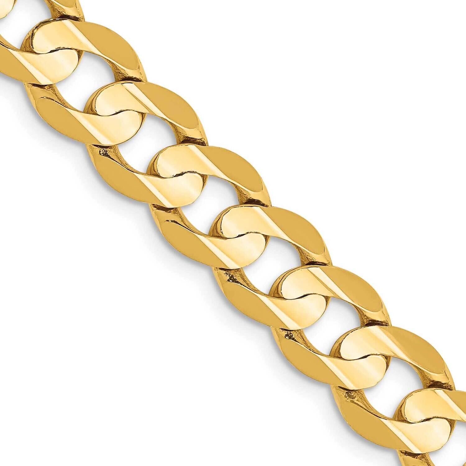 7.5mm Open Concave Curb Chain 22 Inch 10k Gold 10LCR200-22 by Men&#39;s Jewelry and Accessories, MPN: 1…