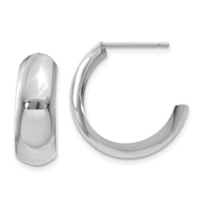Hoop Earrings 10k White Gold 10H327, MPN: 10H327,