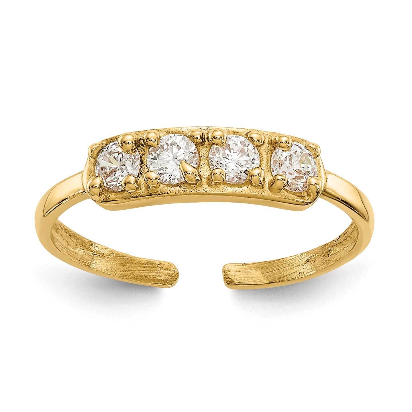 CZ Toe Ring 10k Gold 10K1531, MPN: 10K1531,
