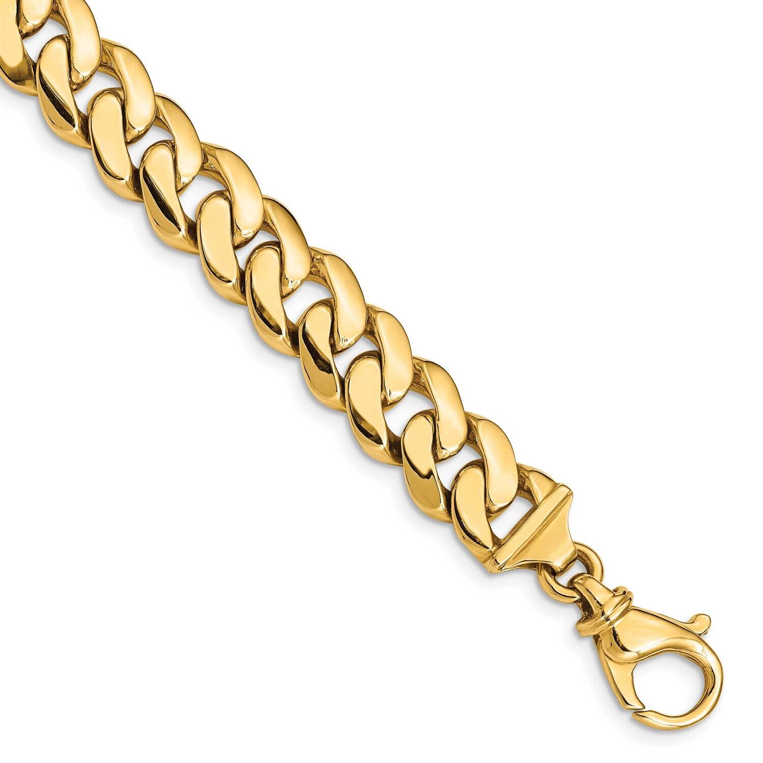 10.75mm HPolished Fancy Link Bracelet 8.5 Inch 10k Gold 10LK469-8.5 by Men&#39;s Jewelry and Accessorie…