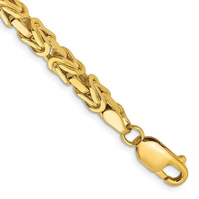 4mm Byzantine Chain 7 Inch 10k Gold 10BIZ110-7, MPN: 10BIZ110-7,