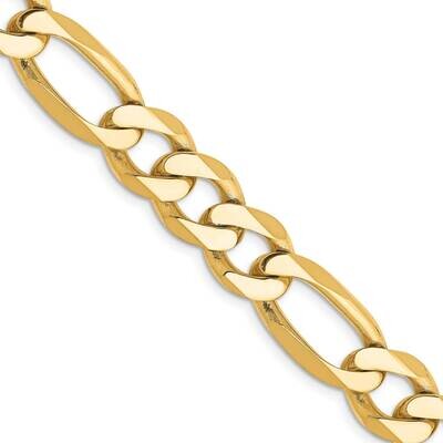 10mm Flat Figaro Chain 26 Inch 10k Gold 10FG250-26, MPN: 10FG250-26,