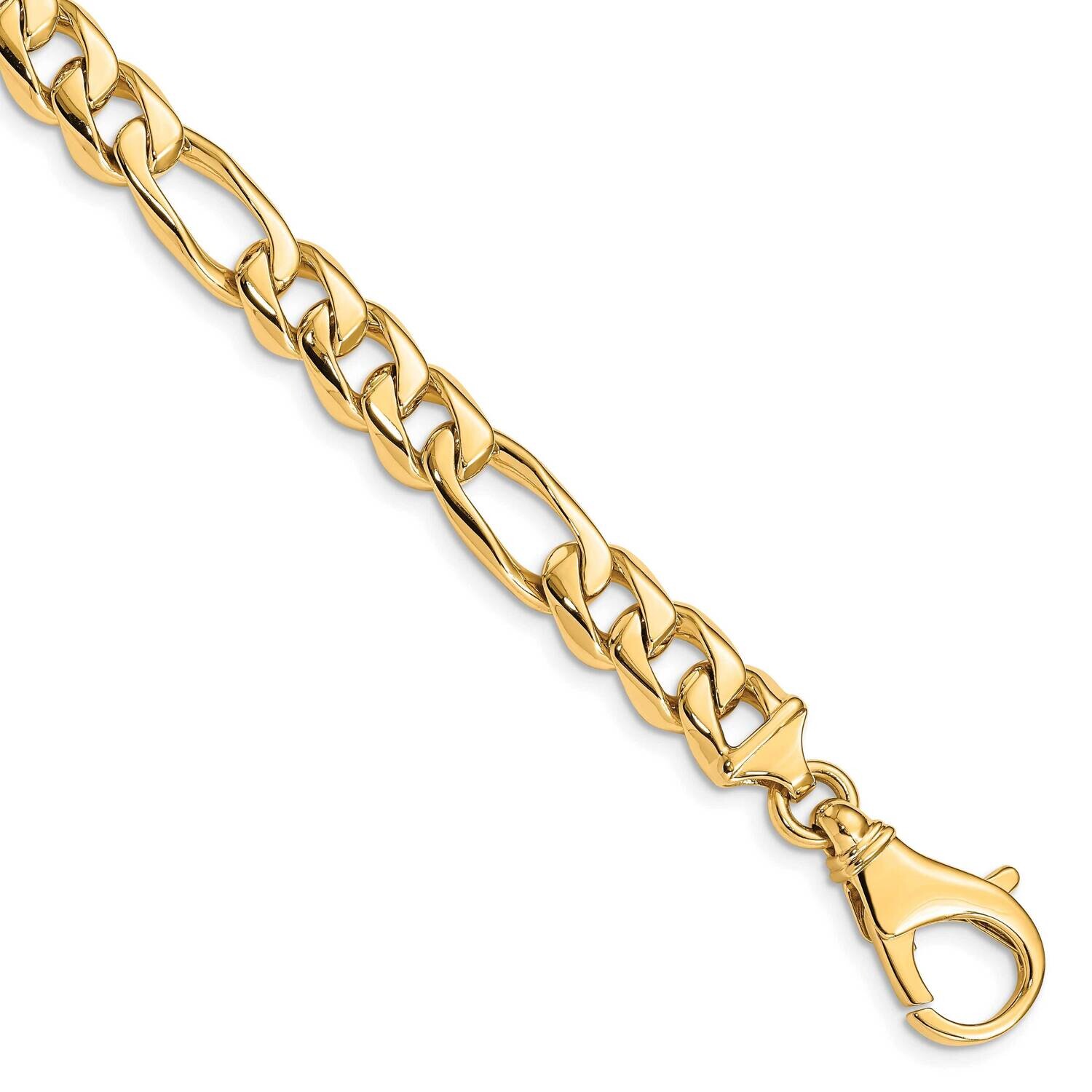 8.5mm HPolished Fancy Link Bracelet 9 Inch 10k Gold 10LK462-9 by Men&#39;s Jewelry and Accessories, MPN…