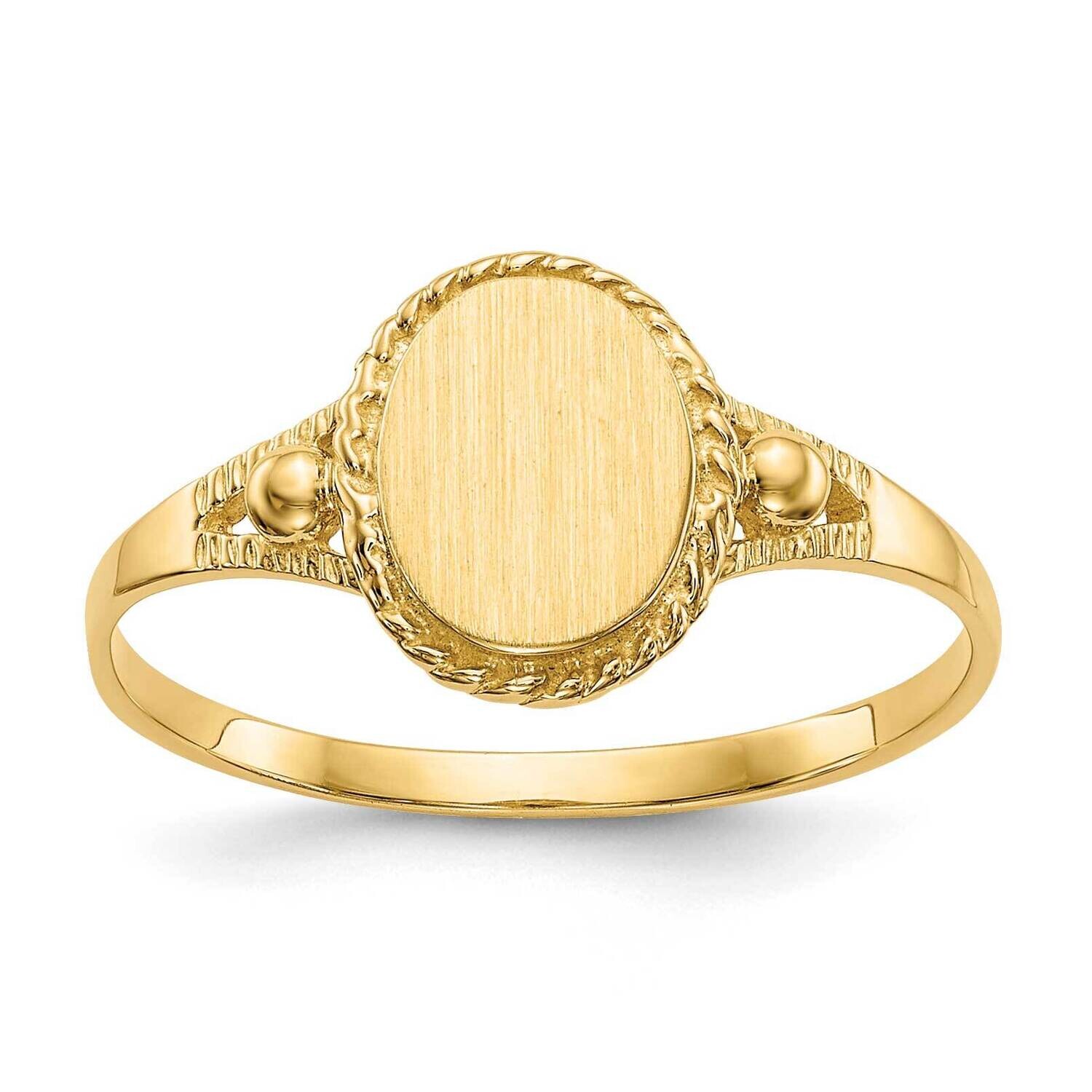 Childs Fancy Signet Ring 10k Gold 10R217, MPN: 10R217,